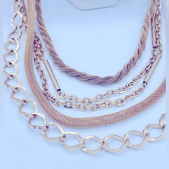 Chicos Multi Chain Layered Long Necklace Good Condition 32”  with a 4” extender - Picture 7 of 8